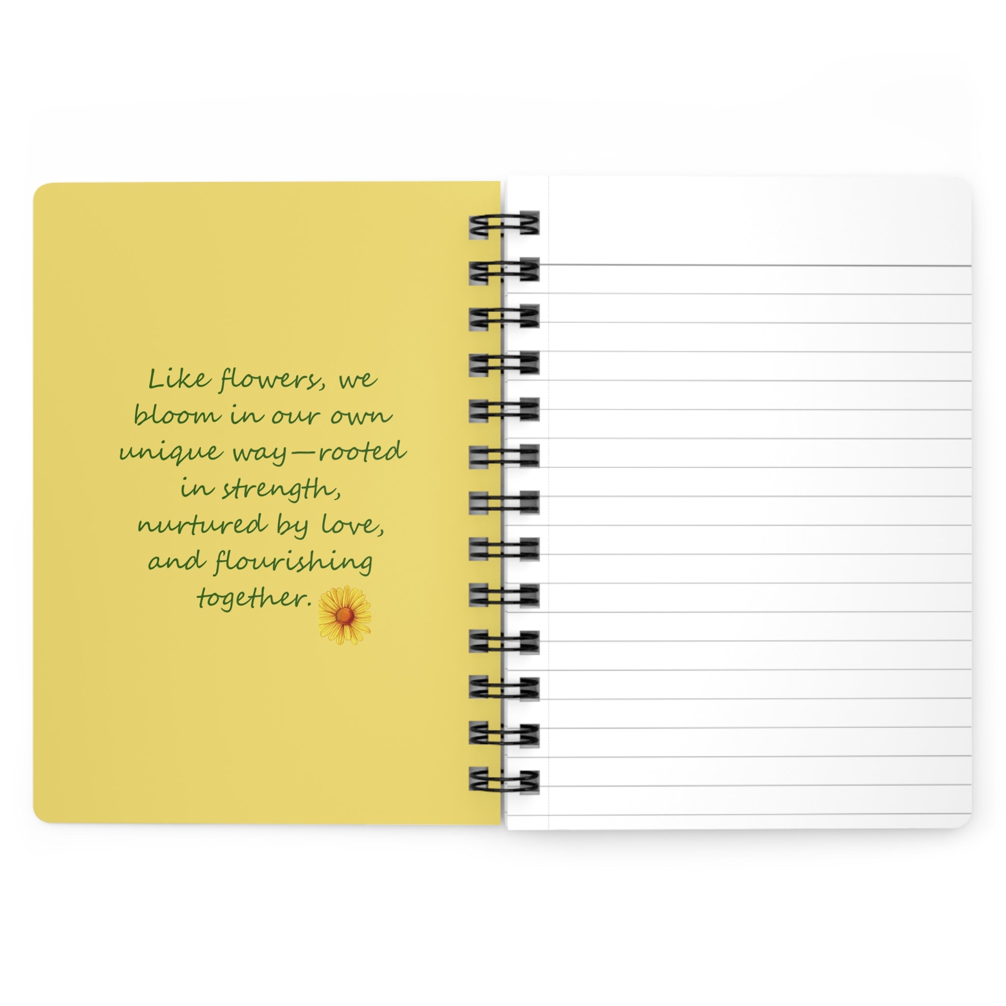 Blossoming Beauties:  A Sisterhood Garden Spiral Bound Journaling Notebook