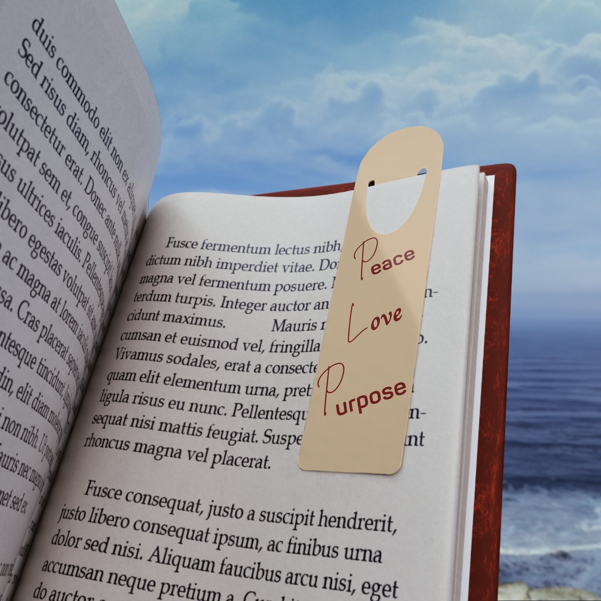 Peace, Love & Purpose Bookmark – A Reminder to Pause and Pray