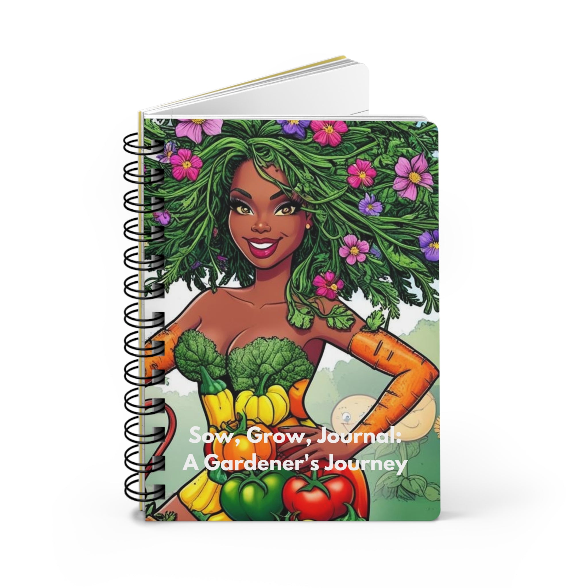 Sow, Grow, Journal: A Gardner's Journey - A Spiral-Bound Gardening Companion