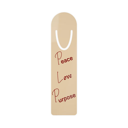 Peace, Love & Purpose Bookmark – A Reminder to Pause and Pray