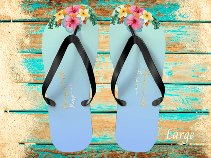 'Pray with Purpose Motivational Flip Flops