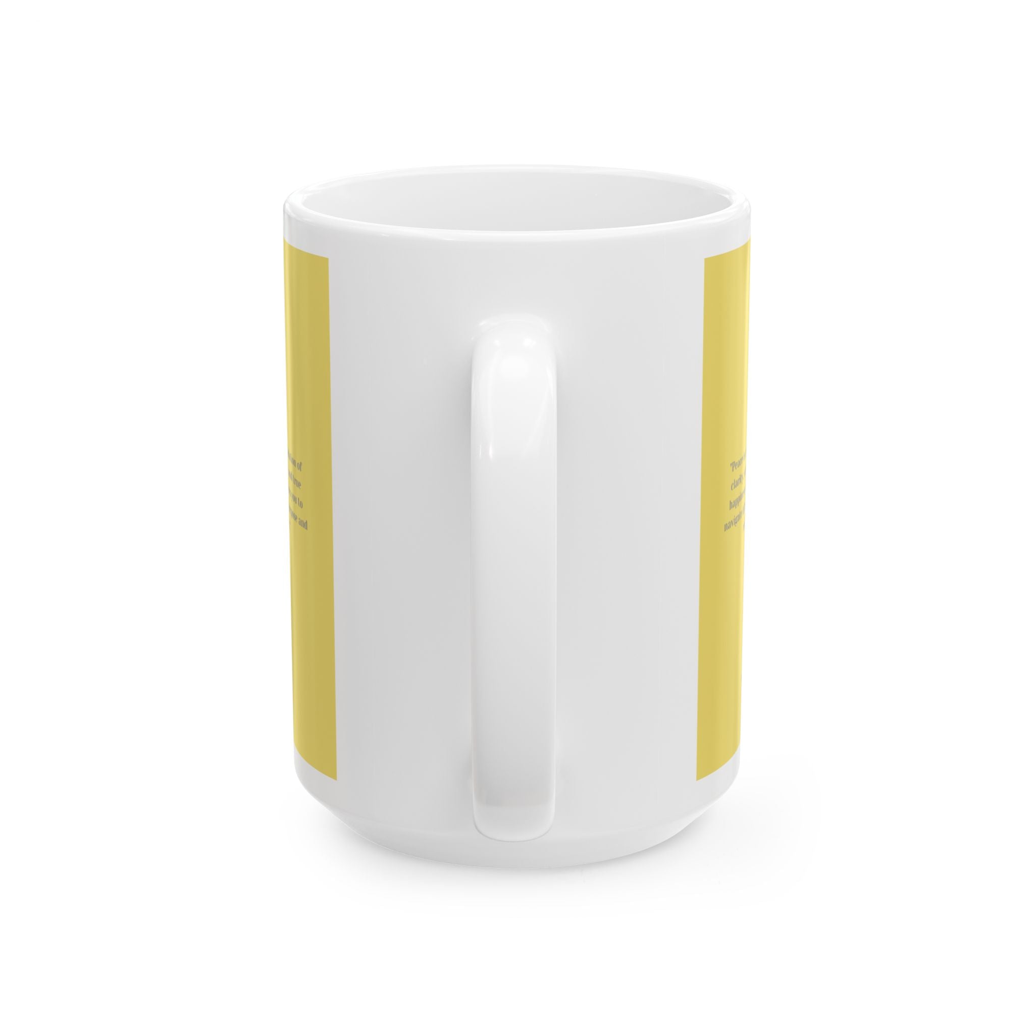 'Peace' Ceramic Mug - Minimalist Mindfulness Coffee Cup