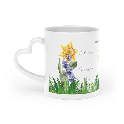 Heartfelt Harmony: Couple's Personalized Birth Month Flowers Mug