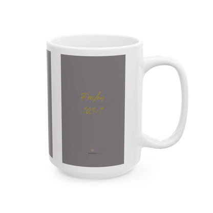 Praise – Faith-Inspired Ceramic Coffee Mug for Spiritual Women
