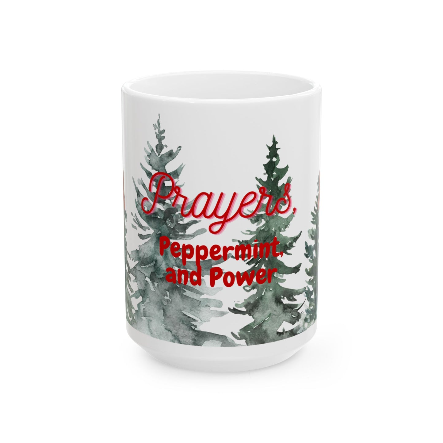 Prayers, Peppermint & Power Christmas Mug – A Festive Sip of Faith and Style