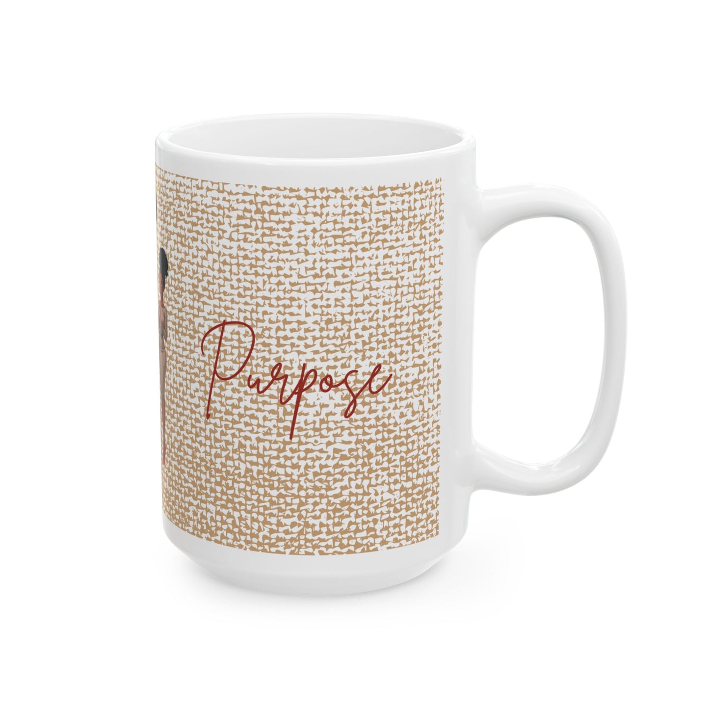 Peace, Love & Purpose Ceramic Mug – Sip with Serenity and Faith