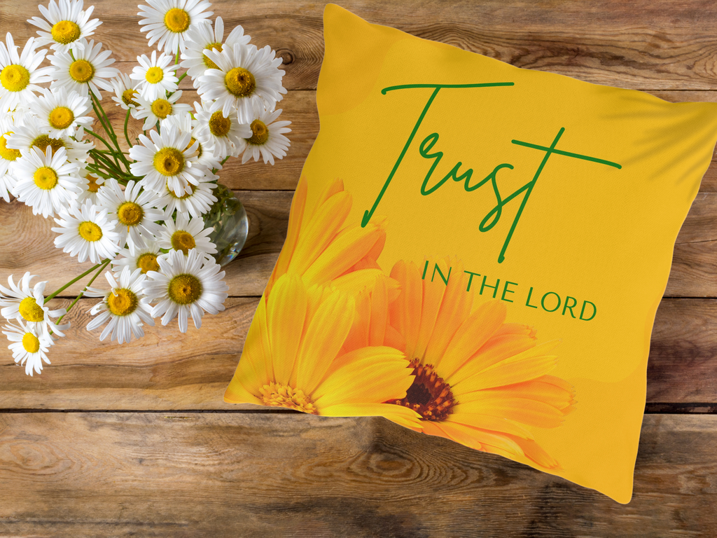 "Trust In The Lord" Spiritual Outdoor Pillow