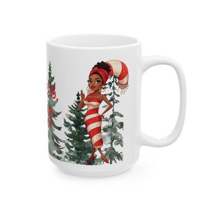 Prayers, Peppermint & Power Christmas Mug – A Festive Sip of Faith and Style