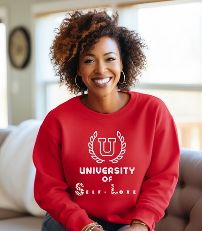 U'nique and 'U'plifting – our University of Self-Love Letter 'U' Sweatshirt is a statement of self-love!