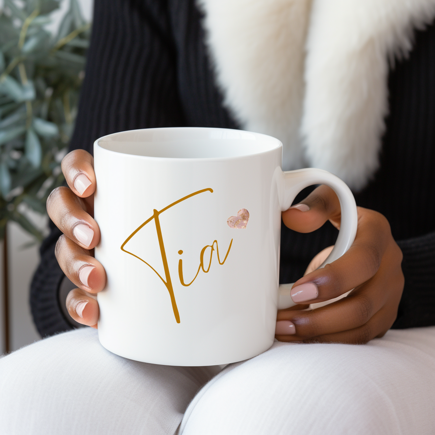 11 oz Mug with Customized Name - 'Love is Patient and Kind'