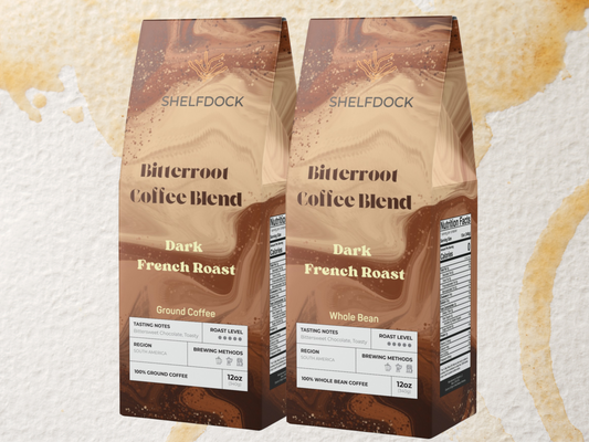 Dark French Roast - Bitterroot Coffee Blend - 12 oz