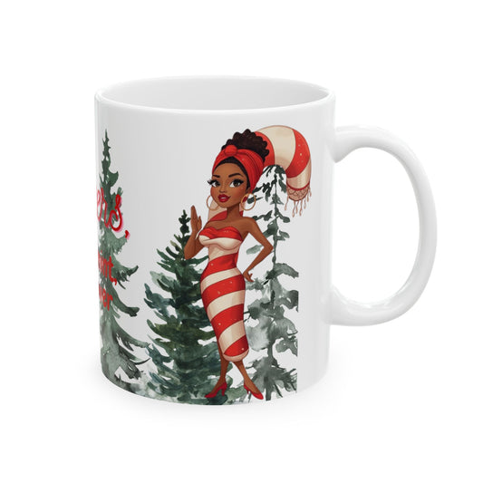 Prayers, Peppermint & Power Christmas Mug – A Festive Sip of Faith and Style