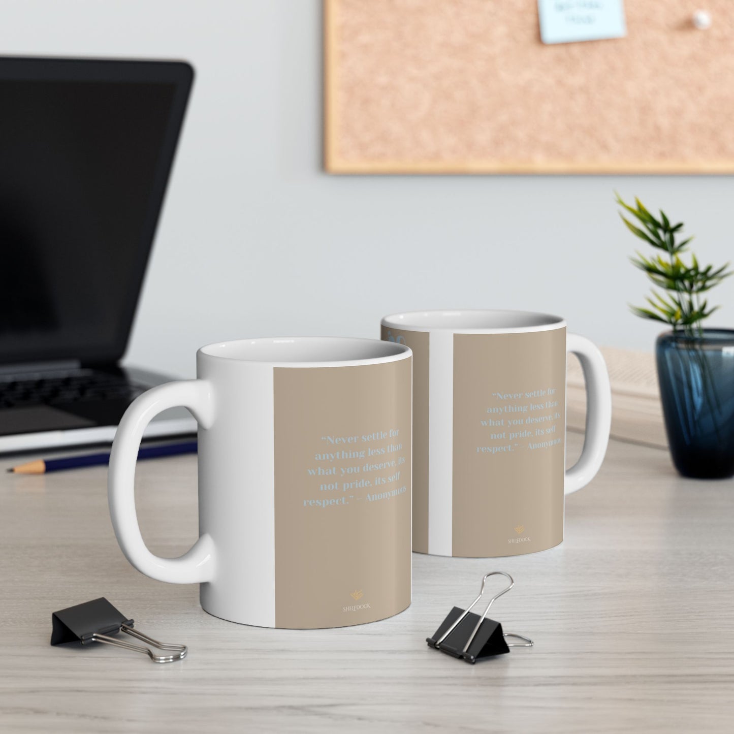'Deserving' Ceramic Mug – A Daily Reminder That You’re Worth It