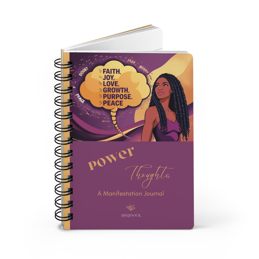 Empowering Spiral Bound Journal - Power Thoughts for Manifestation