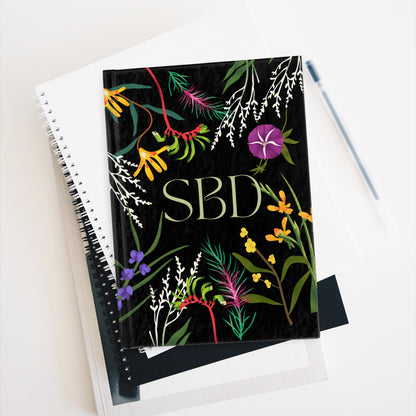 Scripted Splendor: Personalized Monogrammed Hardcover Notebook