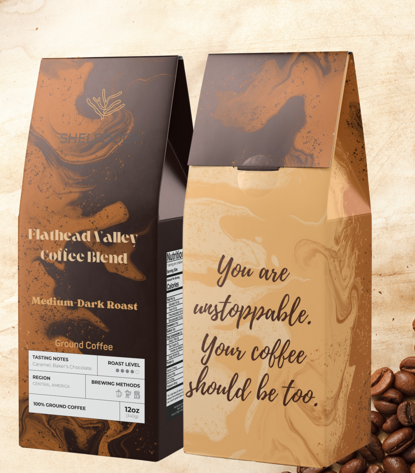 Medium Dark Roast -  Flathead Valley Coffee Blend (12 oz)