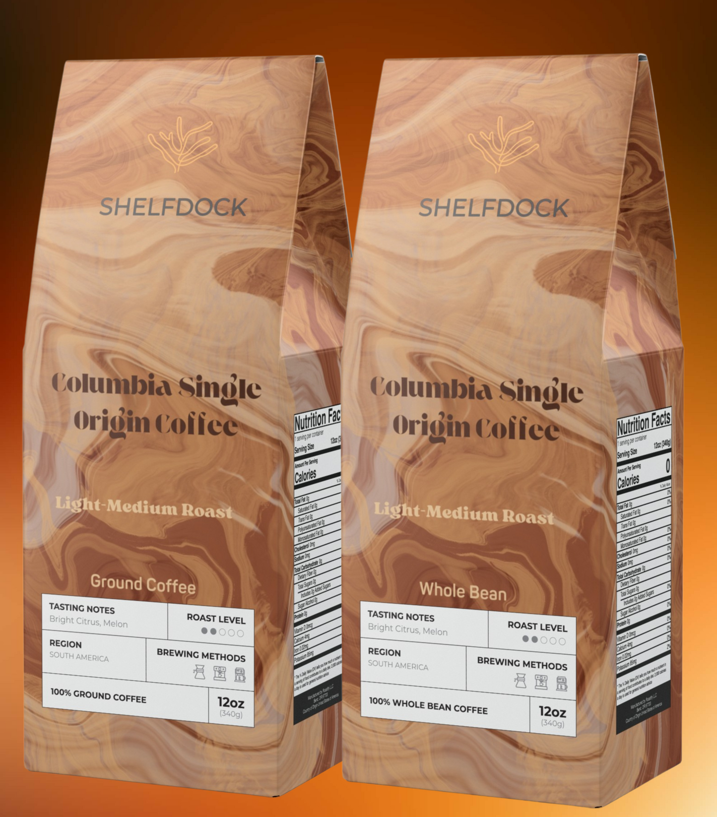 Light-Medium Roast - Colombia Single Origin Coffee (12 oz)