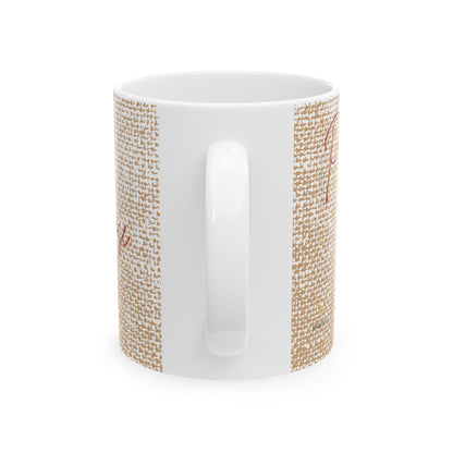 Peace, Love & Purpose Ceramic Mug – Sip with Serenity and Faith