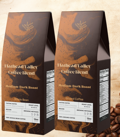 Medium Dark Roast -  Flathead Valley Coffee Blend (12 oz)