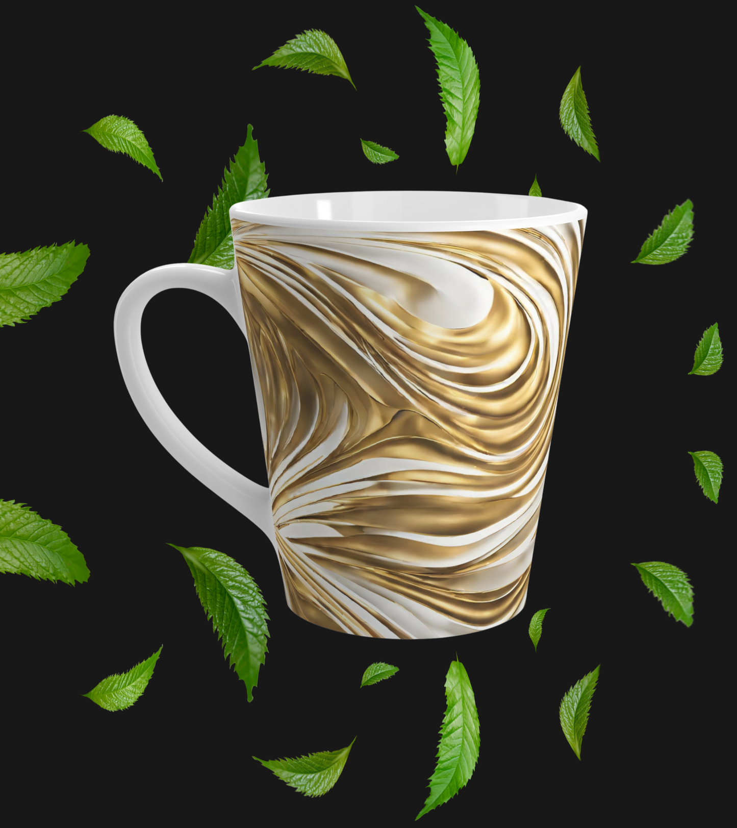 Golden Burst of Empowerment Mug: Inspiring Women's Positivity