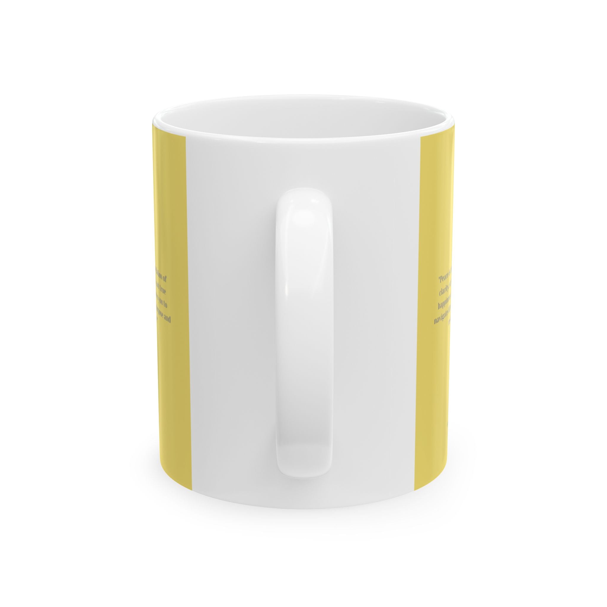 'Peace' Ceramic Mug - Minimalist Mindfulness Coffee Cup