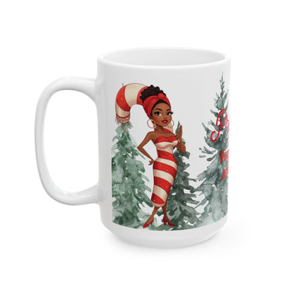 Prayers, Peppermint & Power Christmas Mug – A Festive Sip of Faith and Style