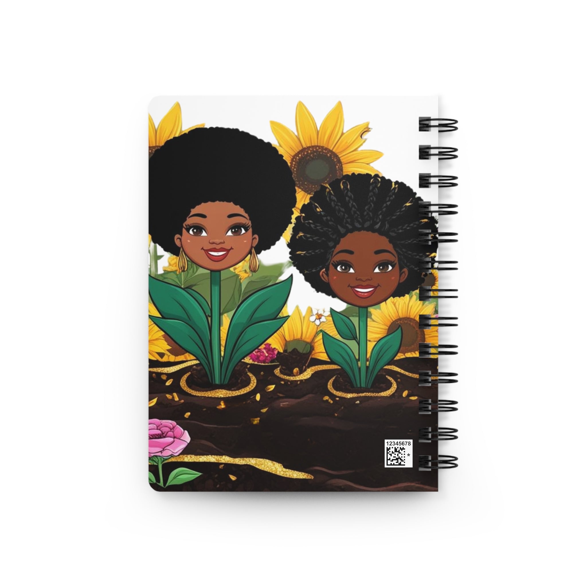 Blossoming Beauties:  A Sisterhood Garden Spiral Bound Journaling Notebook