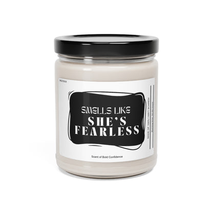 She Smells Like She's Fearless Aroma: Premium Soy Wax Scented Candle Delight 9oz