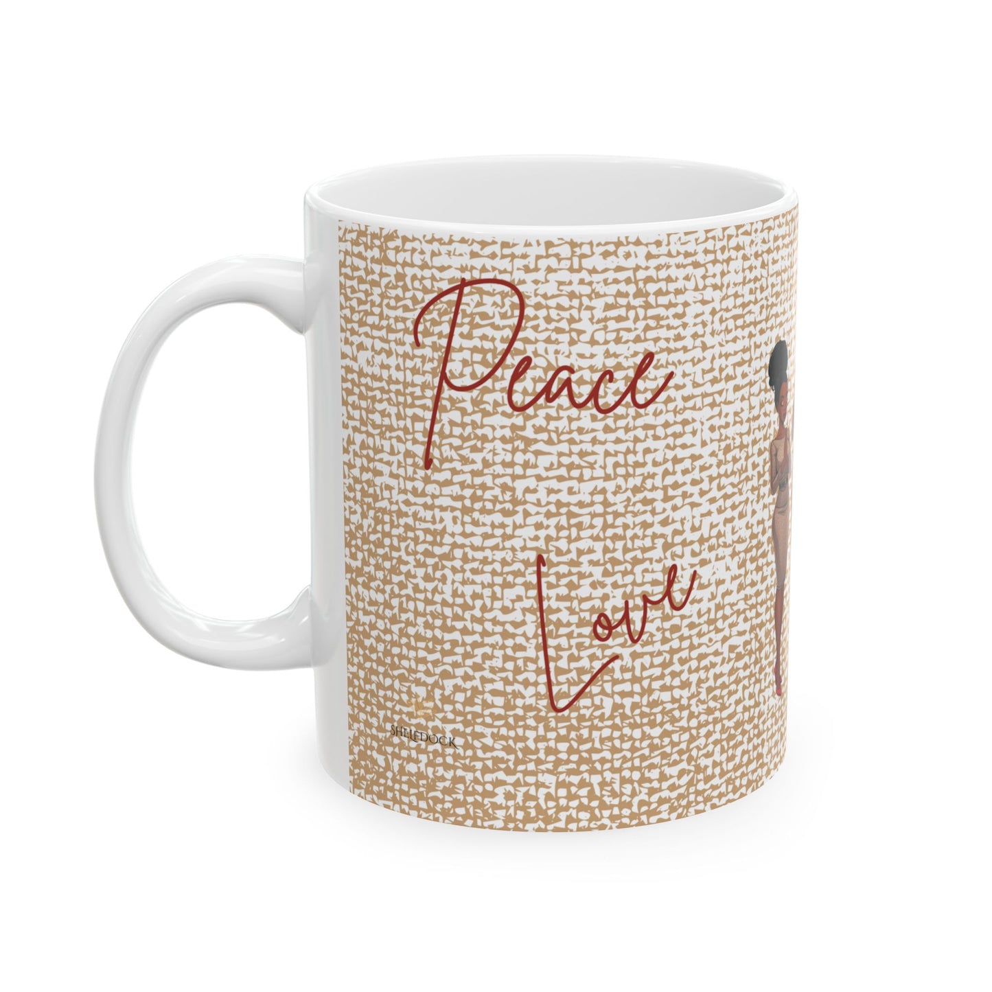 Peace, Love & Purpose Ceramic Mug – Sip with Serenity and Faith