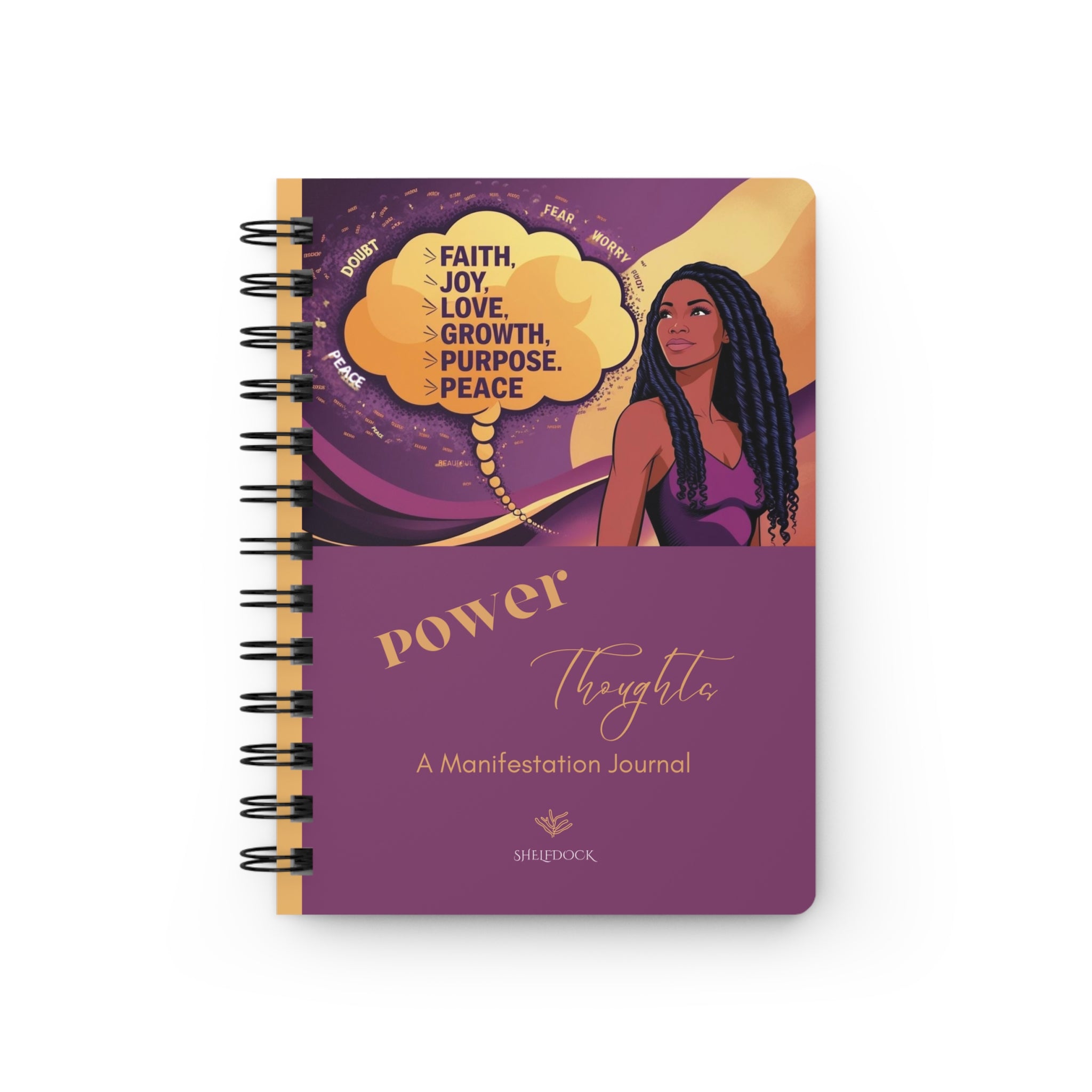 Empowering Spiral Bound Journal - Power Thoughts for Manifestation