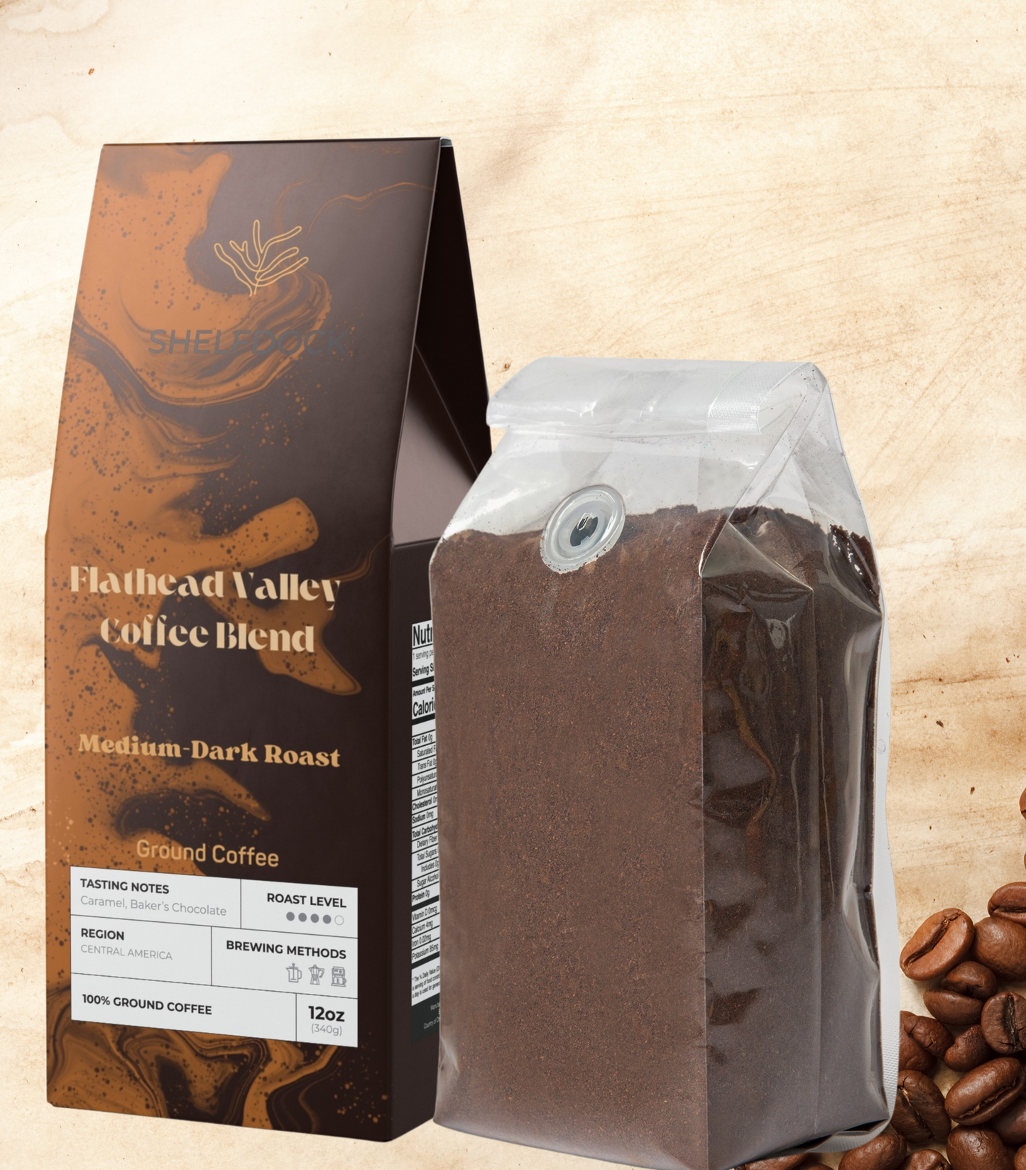 Medium Dark Roast -  Flathead Valley Coffee Blend (12 oz)