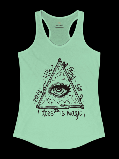 'Every Little Thing She Does Is Magic'  Women's Ideal Racerback Tank