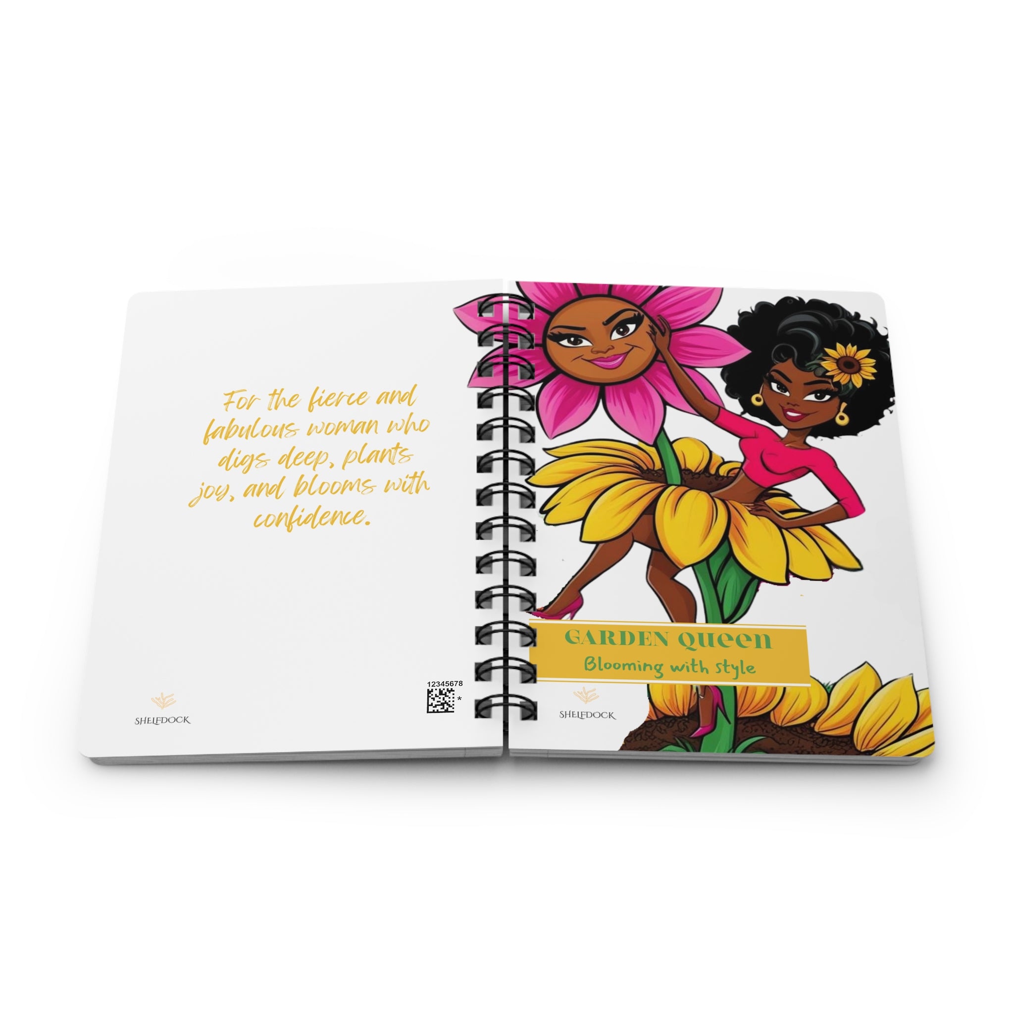 Garden Queen - Blooming With Style: Rooted in Confidence: A Plant Care & Garden Journaling Notebook