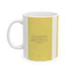 'Peace' Ceramic Mug - Minimalist Mindfulness Coffee Cup