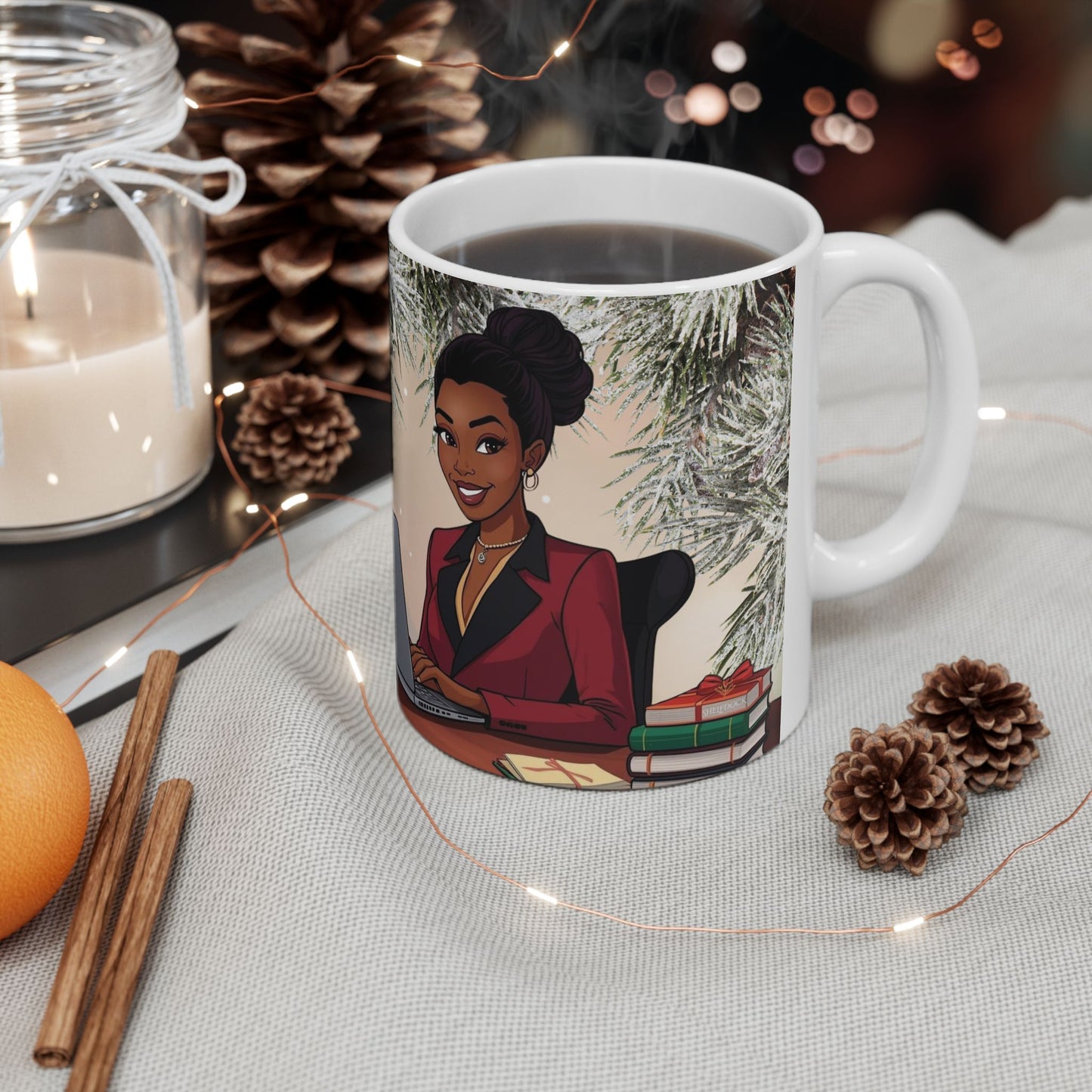 Slaying This Season Holiday Mug – Sip, Shine & Stay Focused