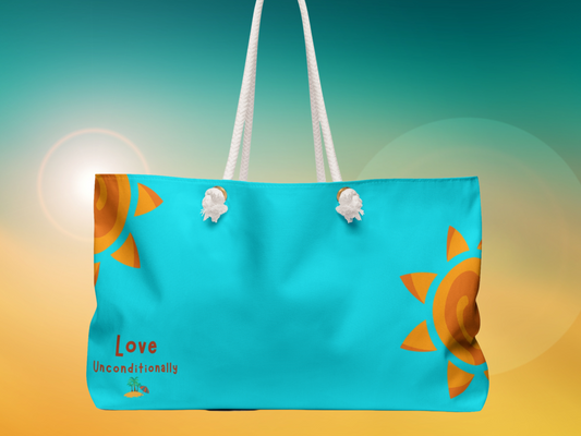 "Love Unconditionally" Inspirational Weekender Bag