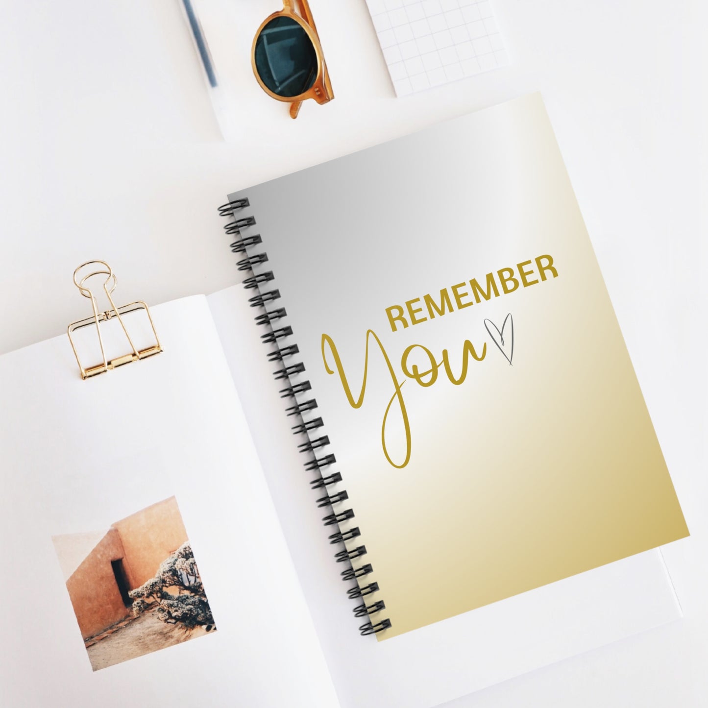 "Remember You" Spiral Notebook - Ruled Line