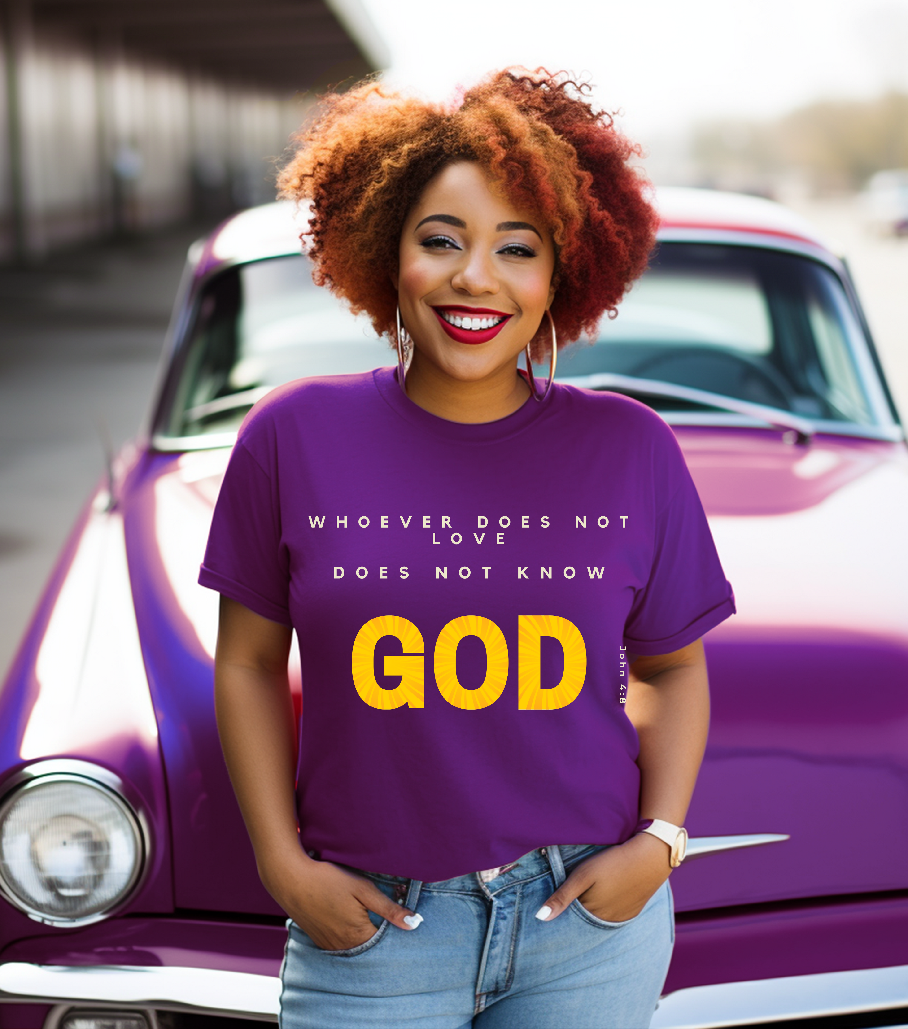 Divine Love Scripture Cotton Tee
