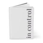 Hardcover Journal – In Control | Minimalistic Empowering Journal