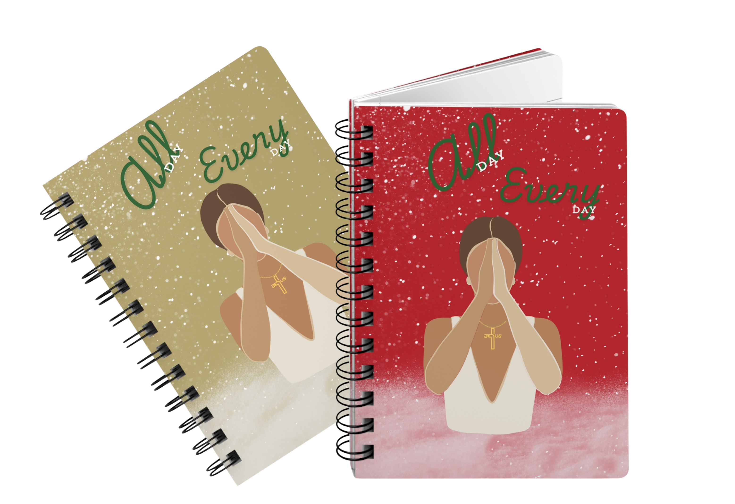 Praying Woman – Faith & Empowerment Spiral Bound Journal