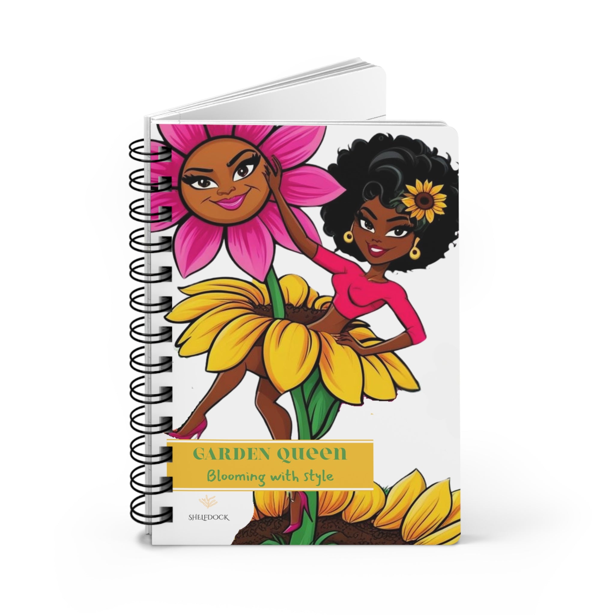 Garden Queen - Blooming With Style: Rooted in Confidence: A Plant Care & Garden Journaling Notebook