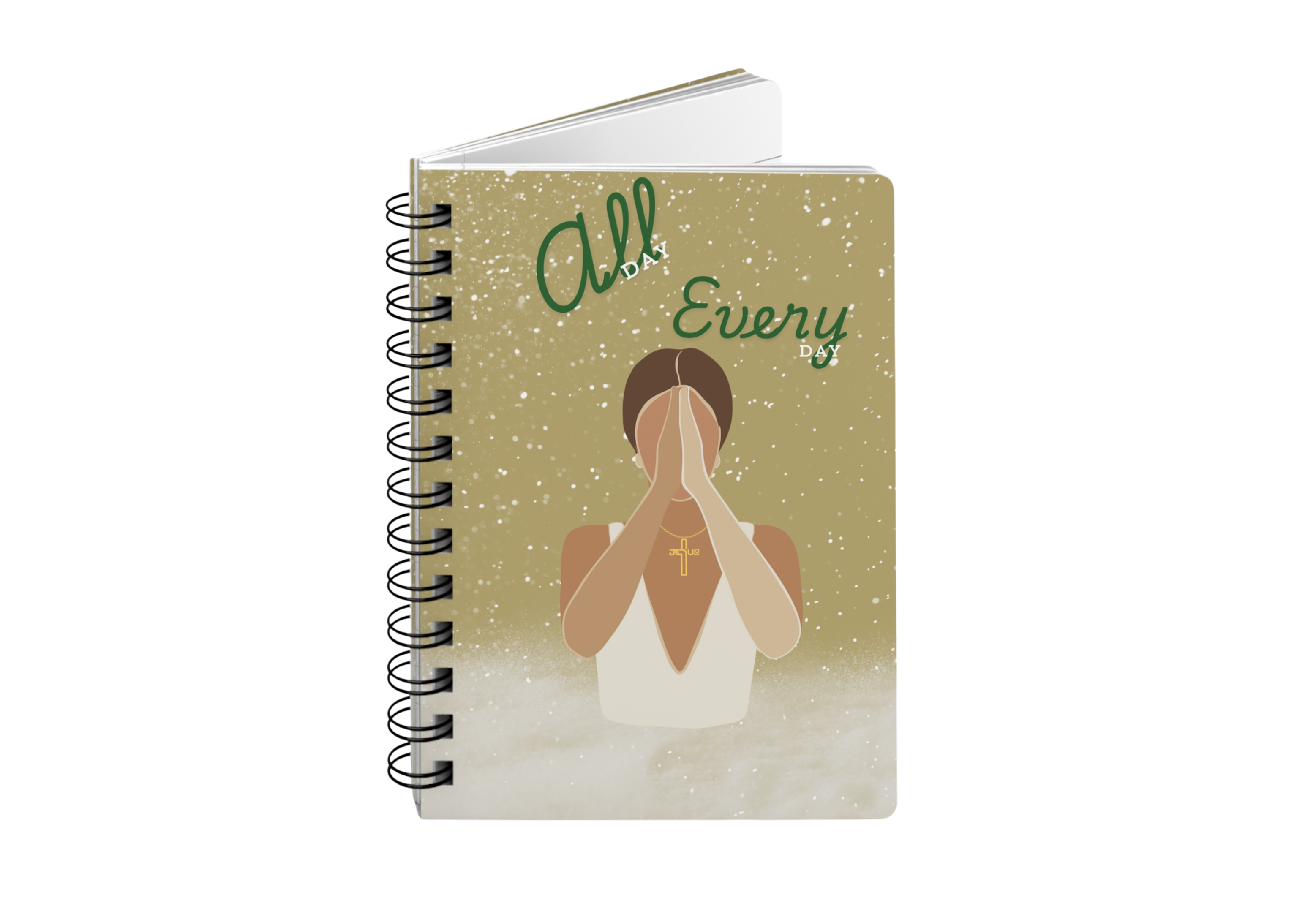 Praying Woman – Faith & Empowerment Spiral Bound Journal