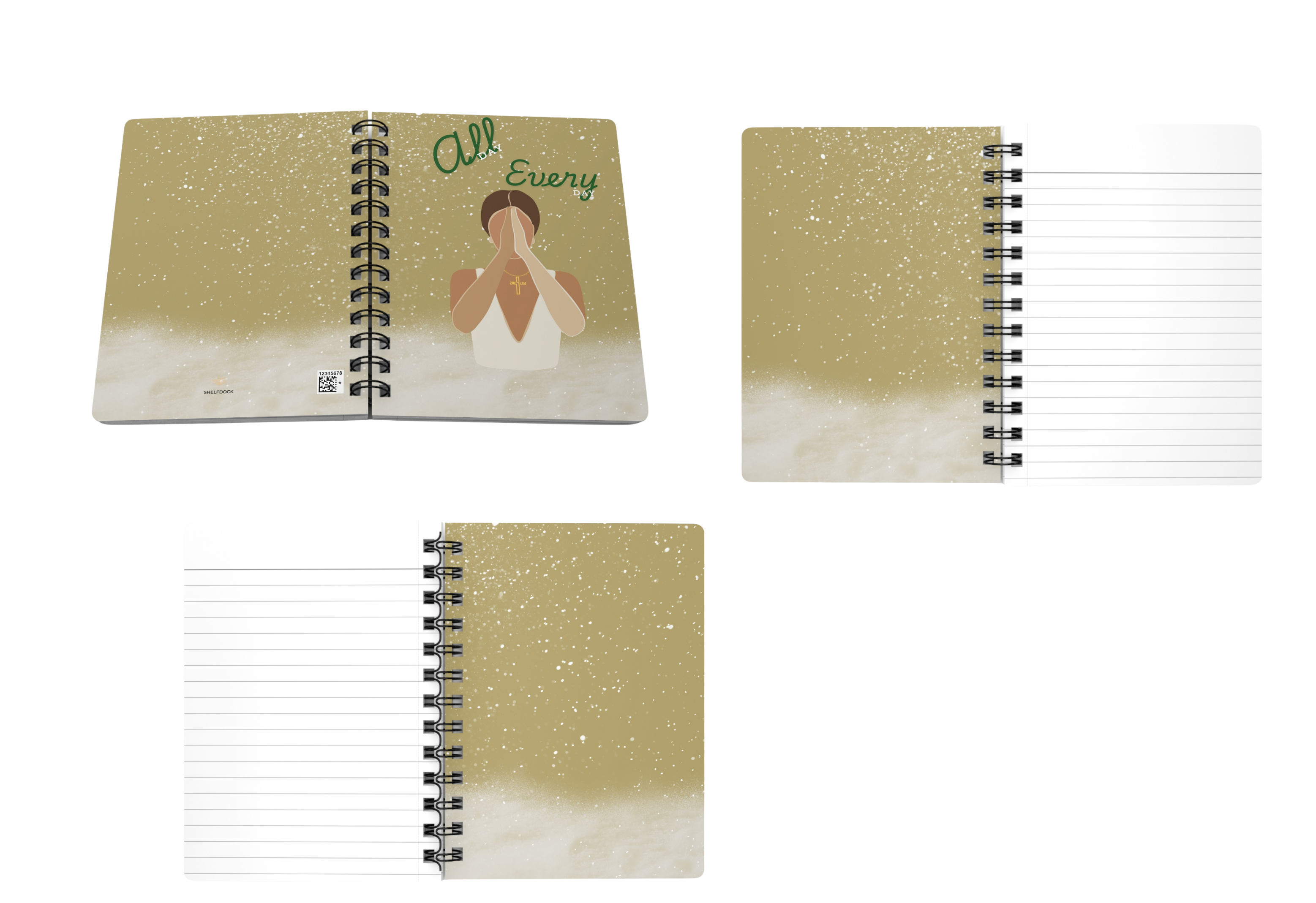 Praying Woman – Faith & Empowerment Spiral Bound Journal