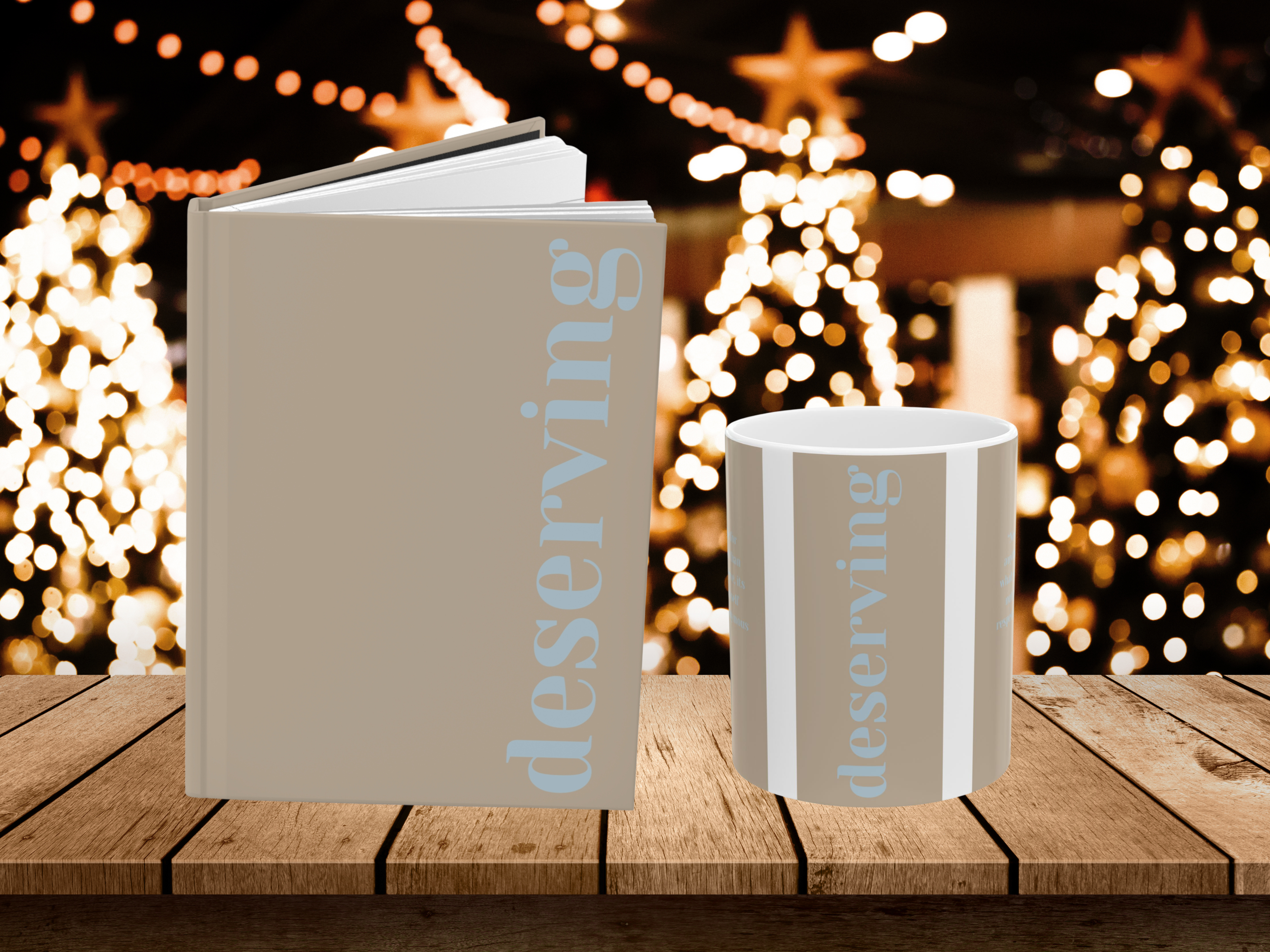 Hardcover Journal – Deserving | Minimalistic Empowering Journal