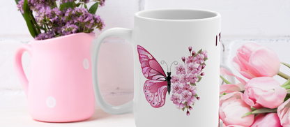 Divine Trust Butterfly Metallic Mug 15oz