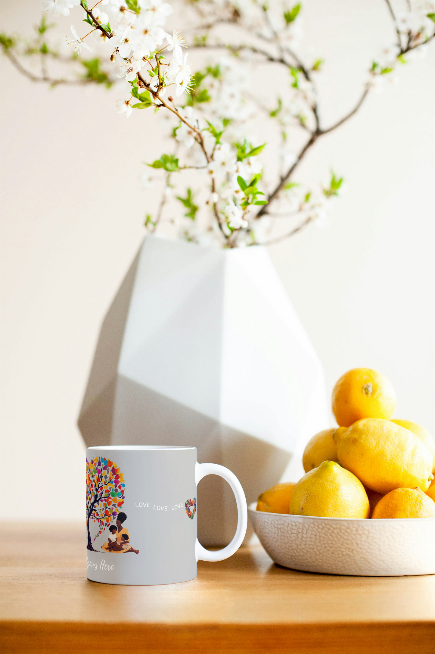 Under The Family Tree: 'Love Grows Here' Mug,15oz