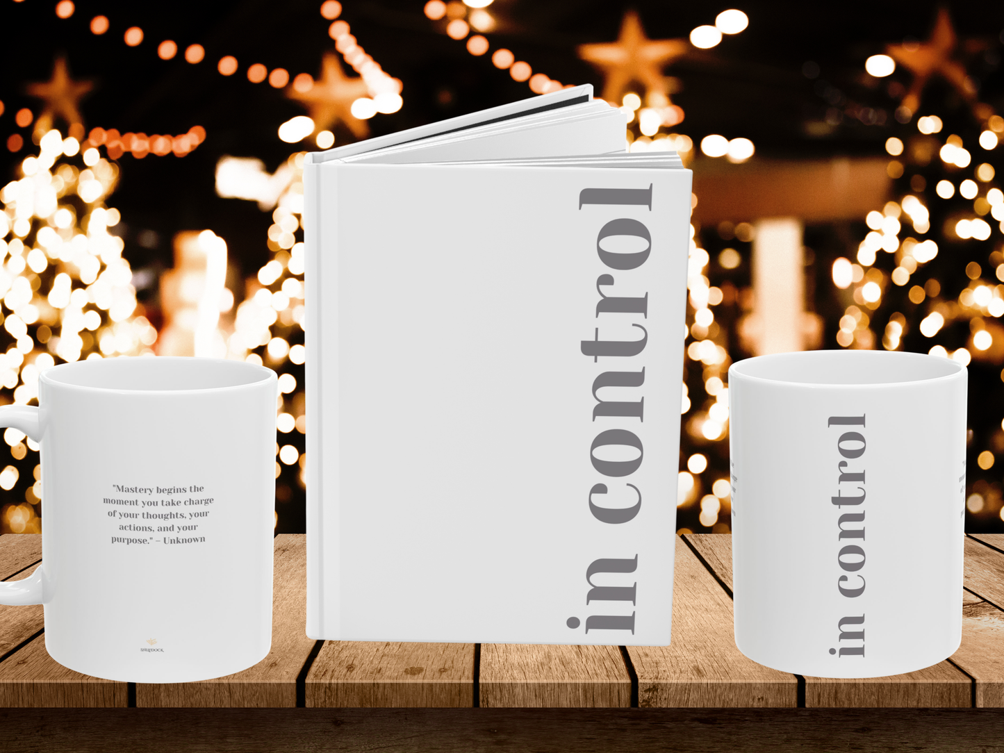 Hardcover Journal – In Control | Minimalistic Empowering Journal