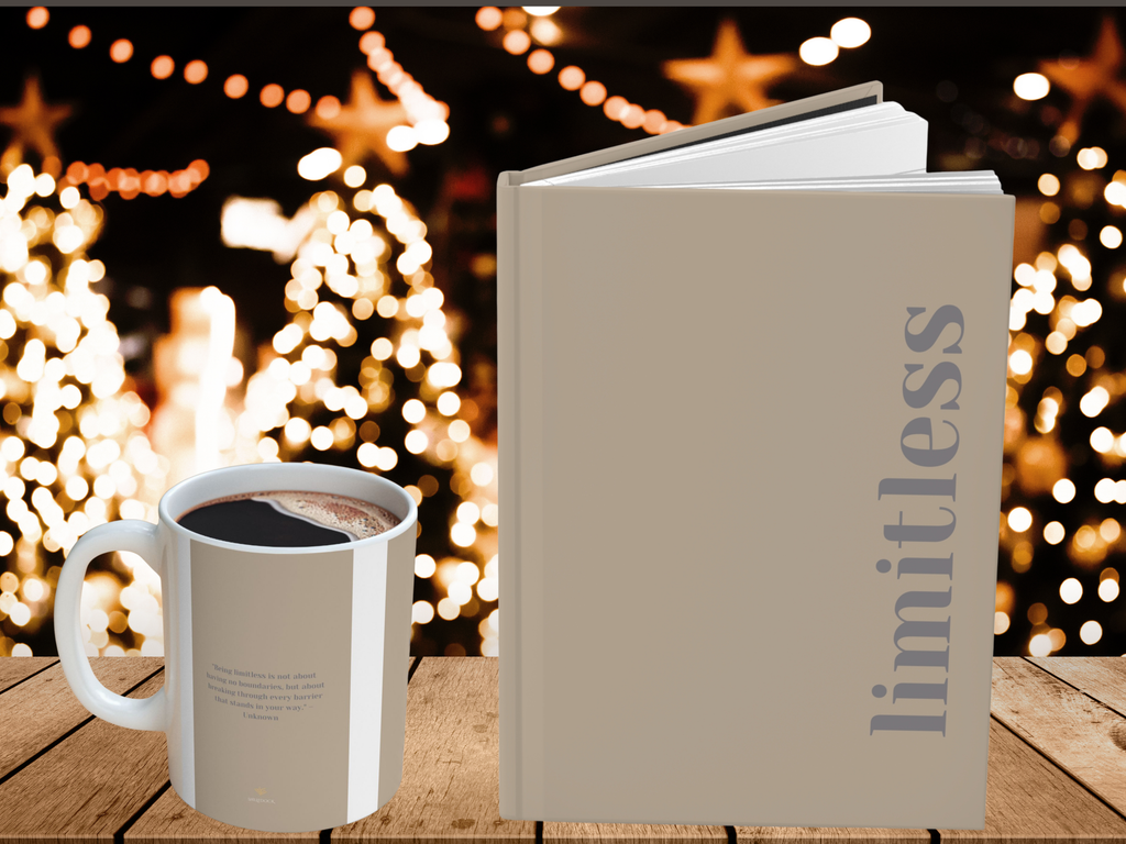 Hardcover Journal – Limitless | Empowerment-Inspired Notebook