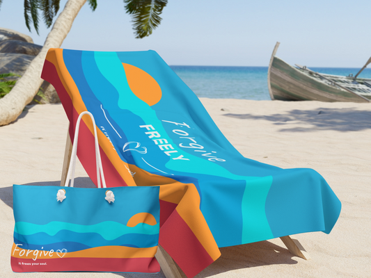 "Forgive Freely" Inspirational Beach Towel