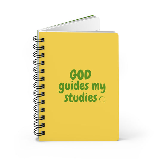 God Guides My Studies Inspirational Spiral Bound Journal